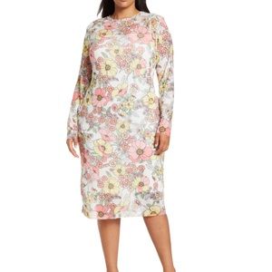 AFRM Mesh Floral Dress